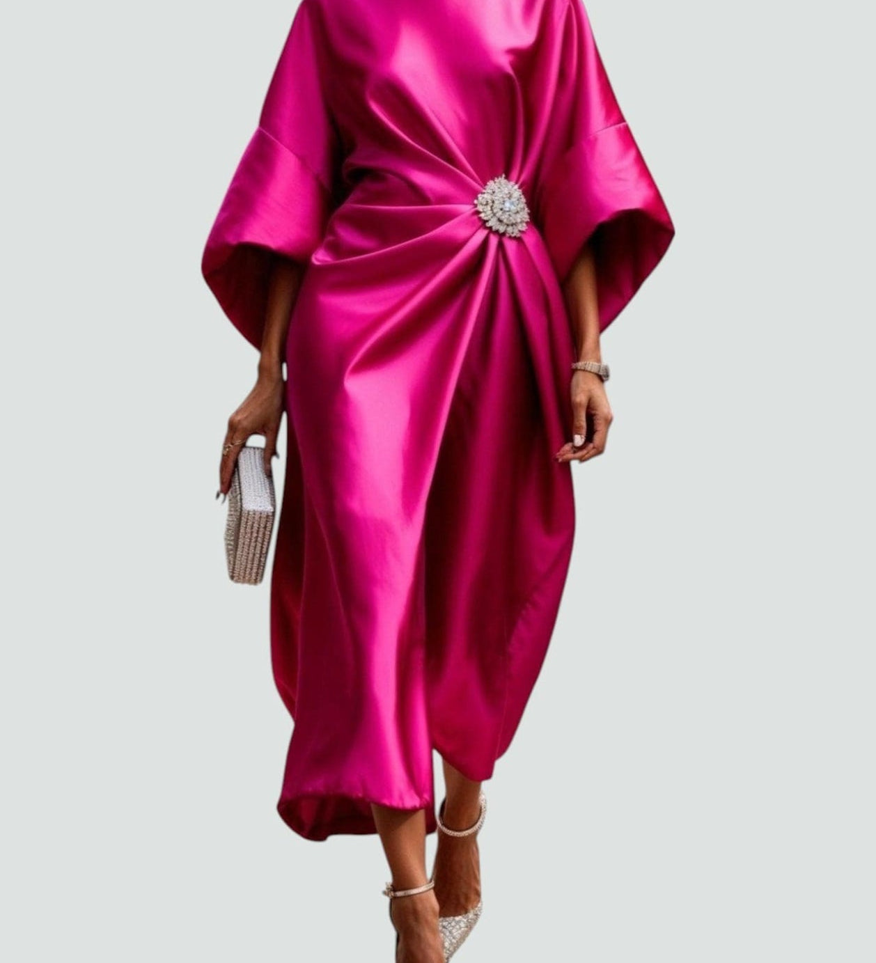 Dolores | Elegant Flowing Evening Midi Dress