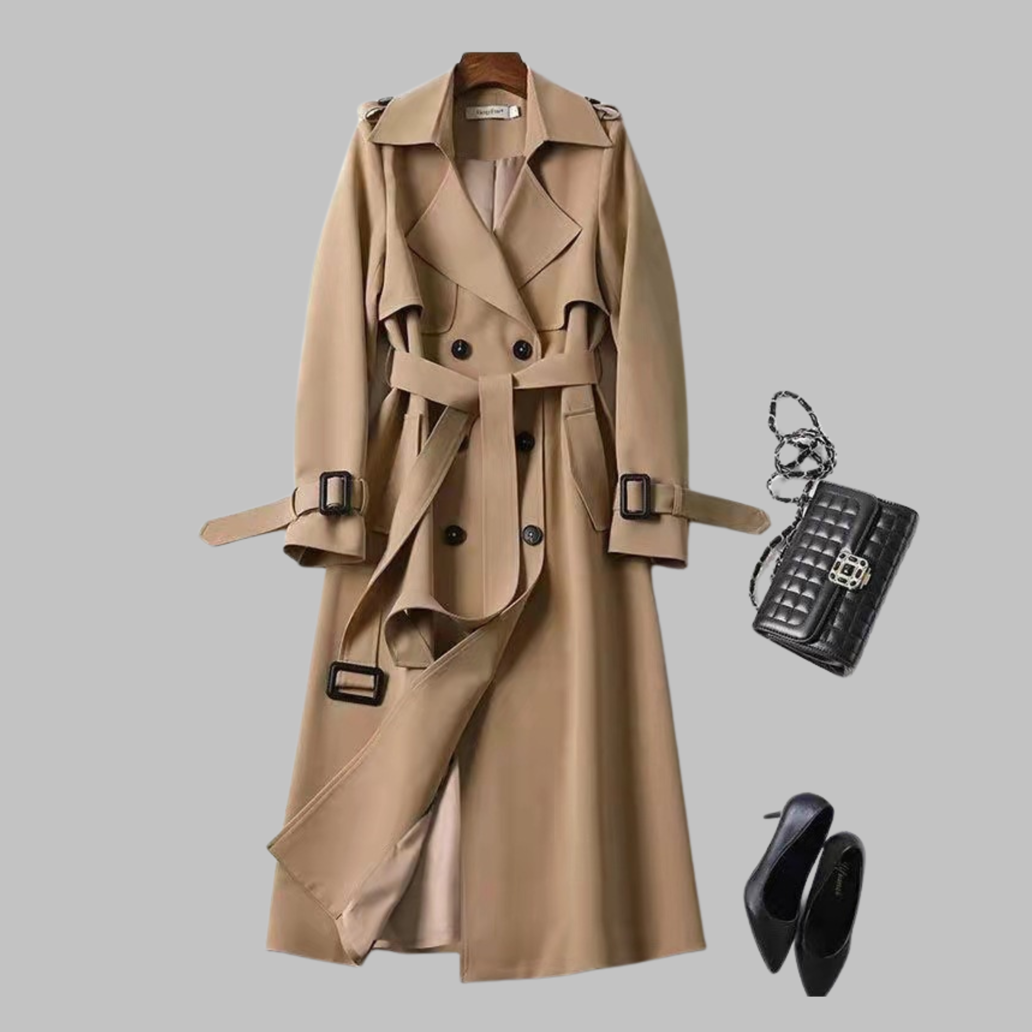 Tia | Elegant Knee-Length Loose Fit Coat