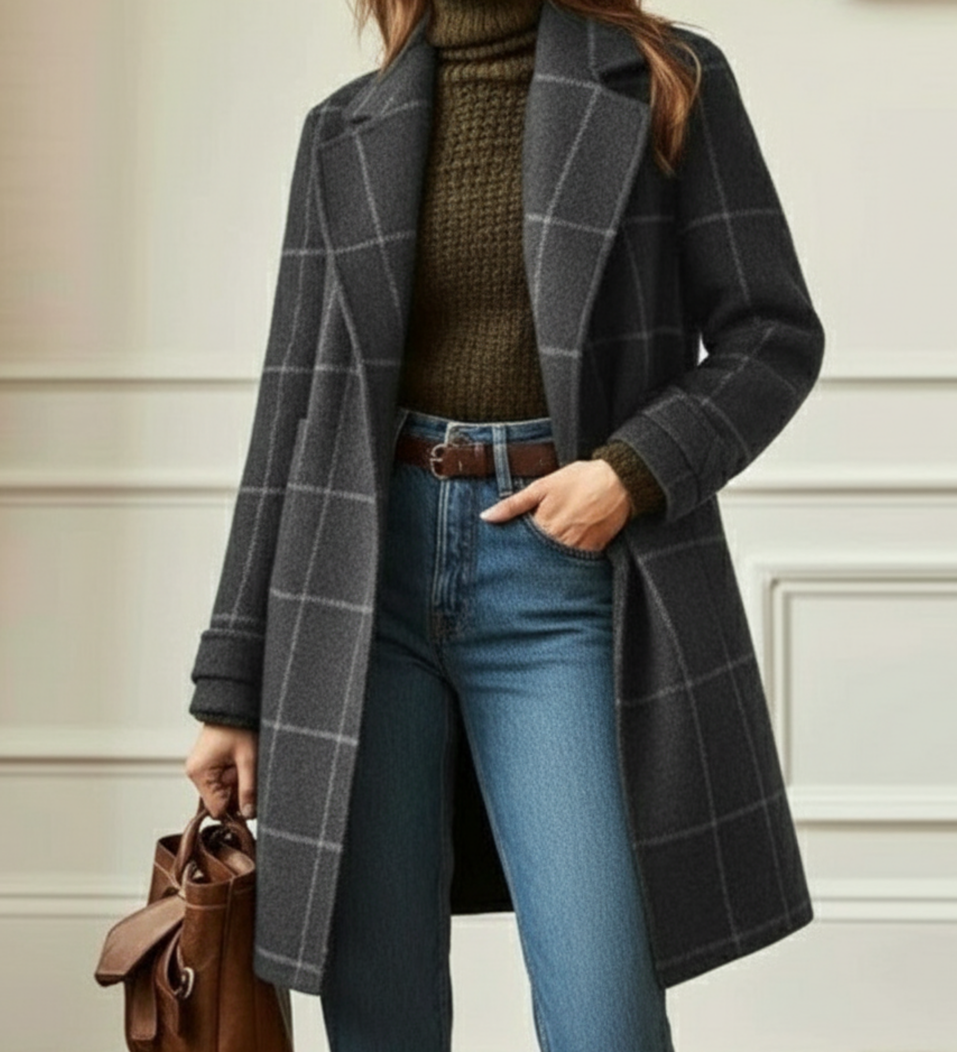 Jennifer | Ullcheck Coat
