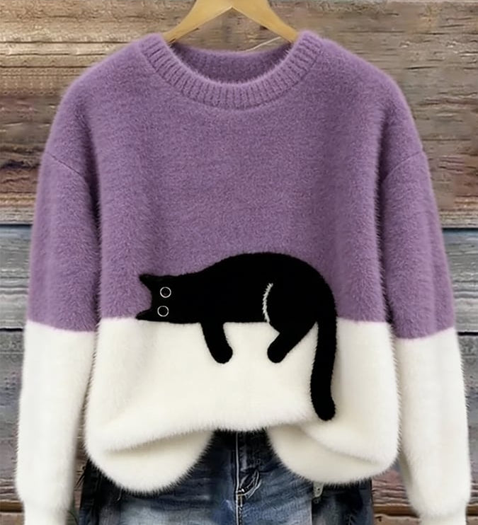 Chloé | Soft Cat Graphic Sweater
