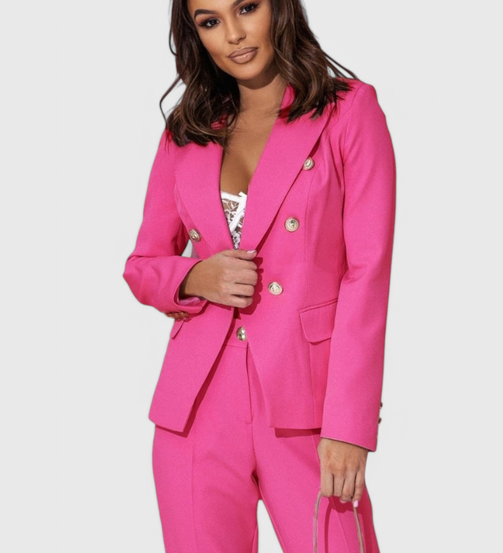 Rosalind Fitted Blazer with Slim Trousers