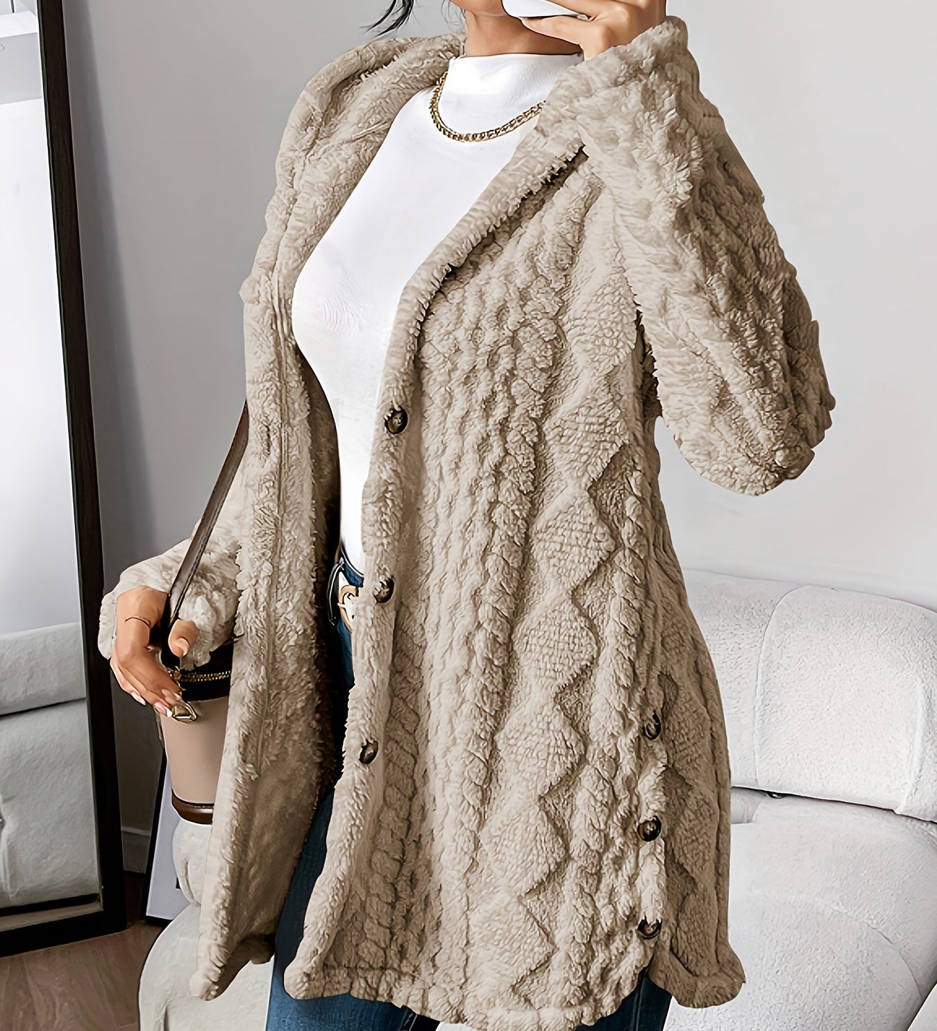 Danielle | Plush Hooded Jacket