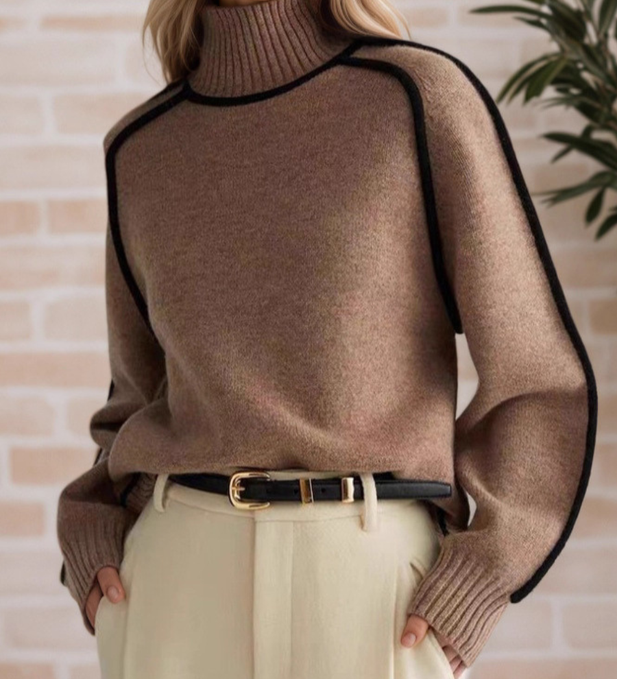 Donna | Elegant Mock-Neck Sweater