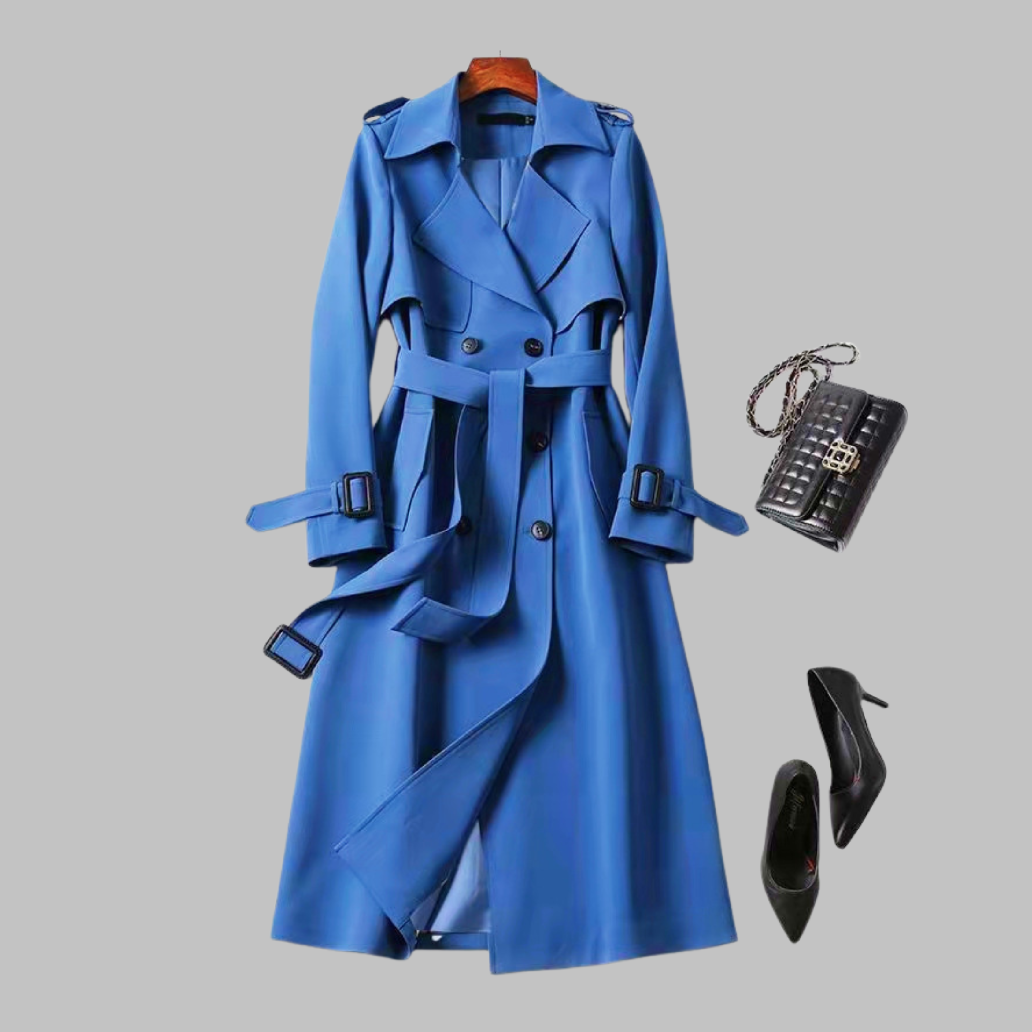 Tia | Elegant Knee-Length Loose Fit Coat
