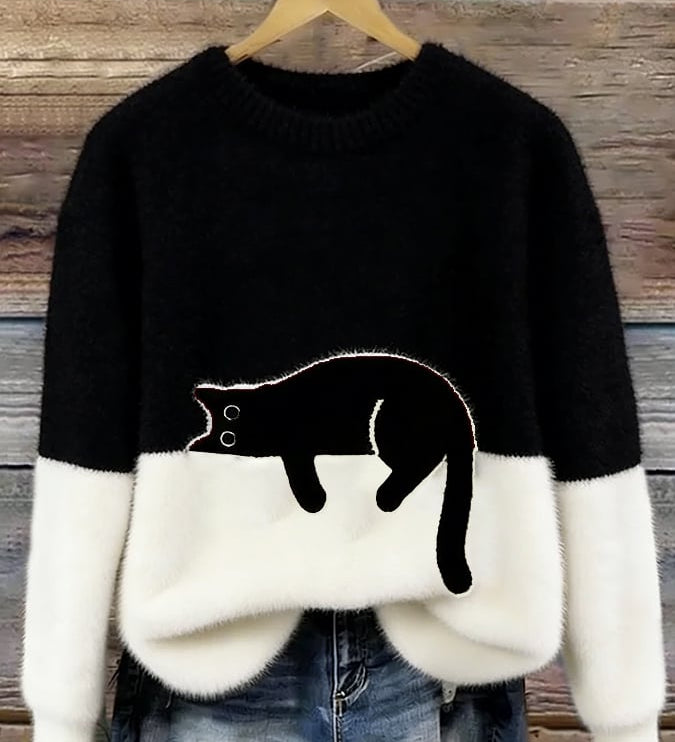 Chloé | Soft Cat Graphic Sweater