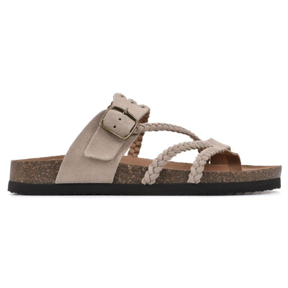 Mary | Braided Cork Sandals
