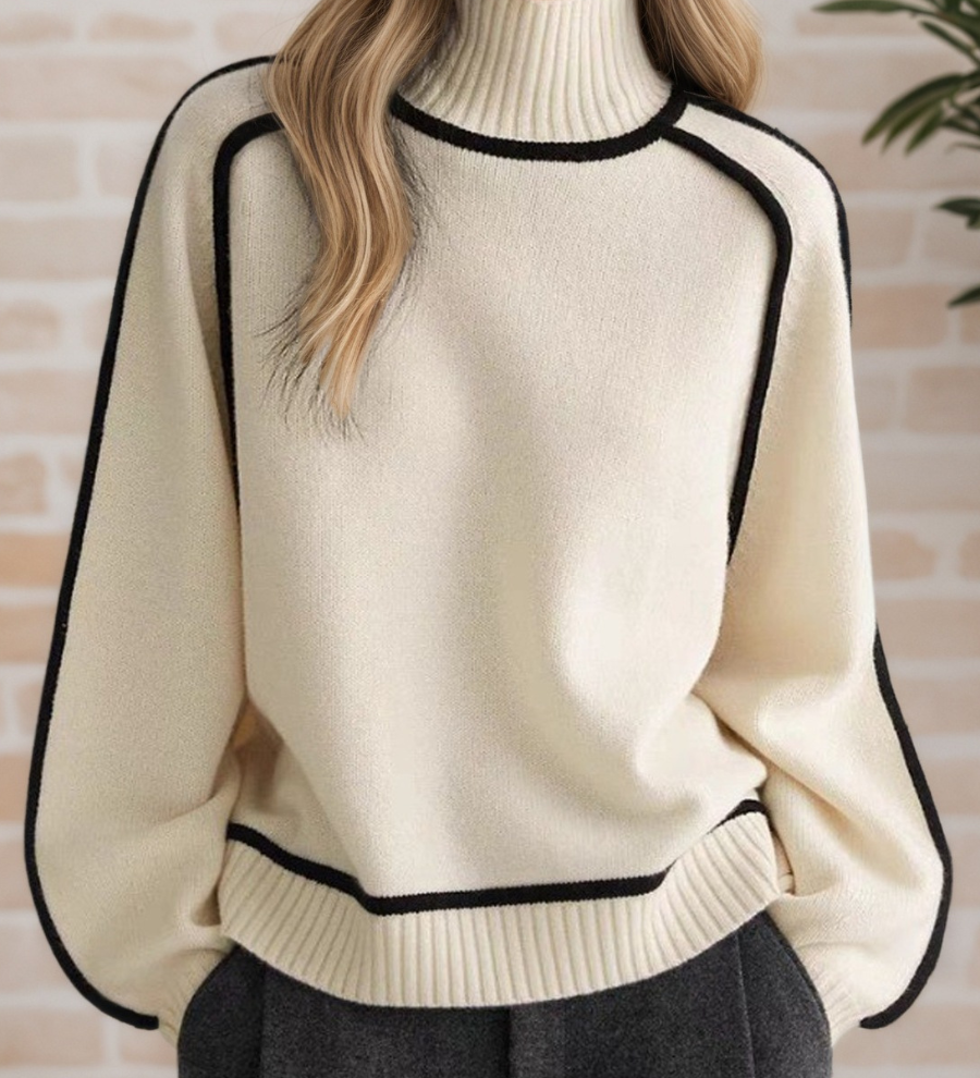 Donna | Elegant Mock-Neck Sweater