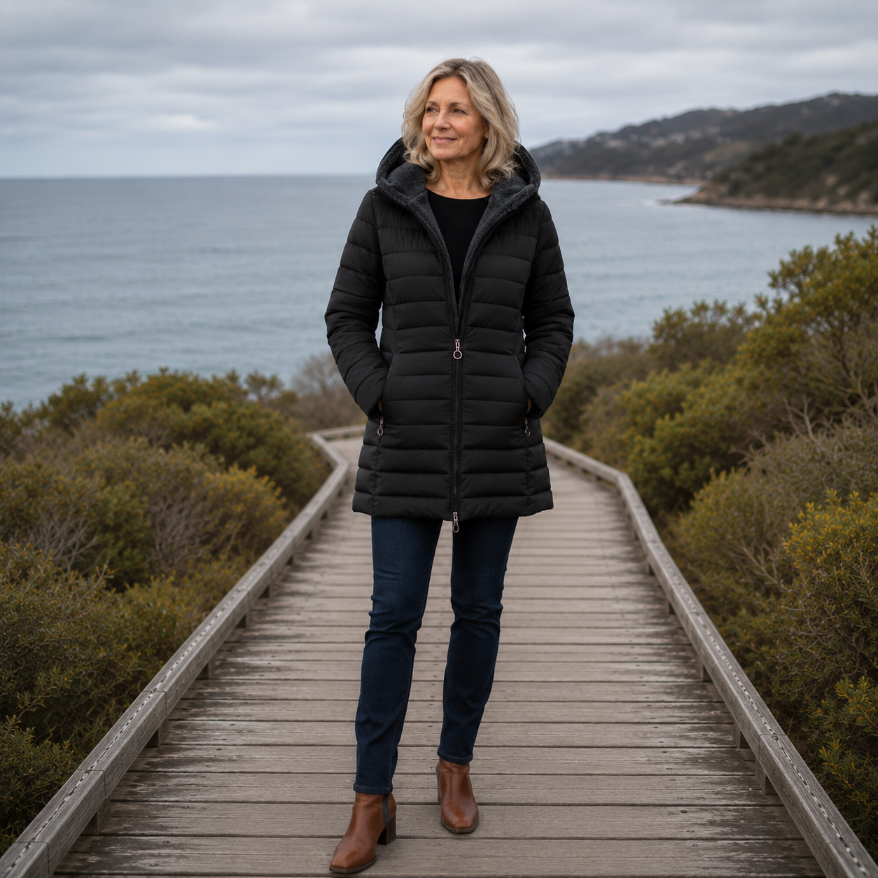 Erin | Hooded Quilted Winter Coat