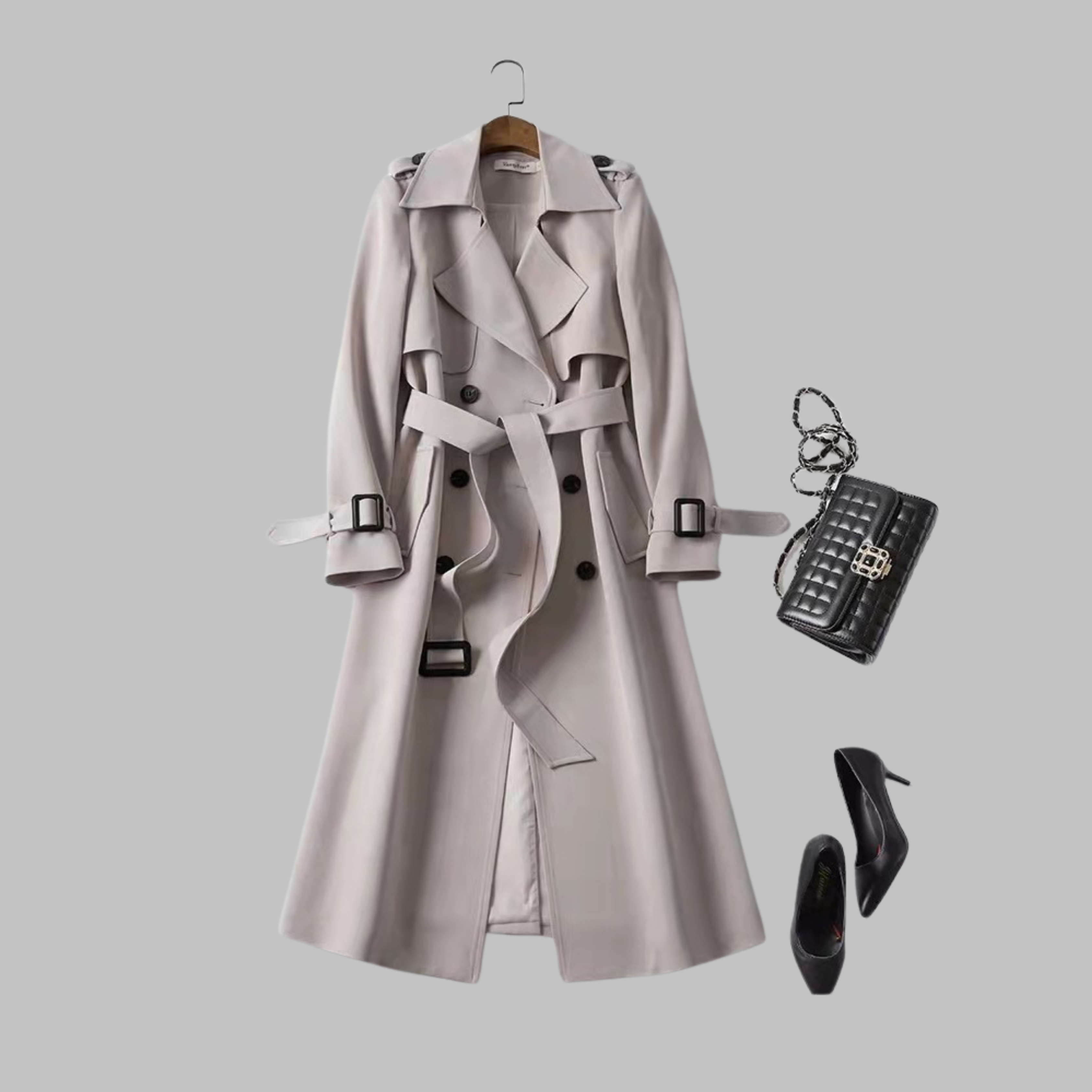 Tia | Elegant Knee-Length Loose Fit Coat