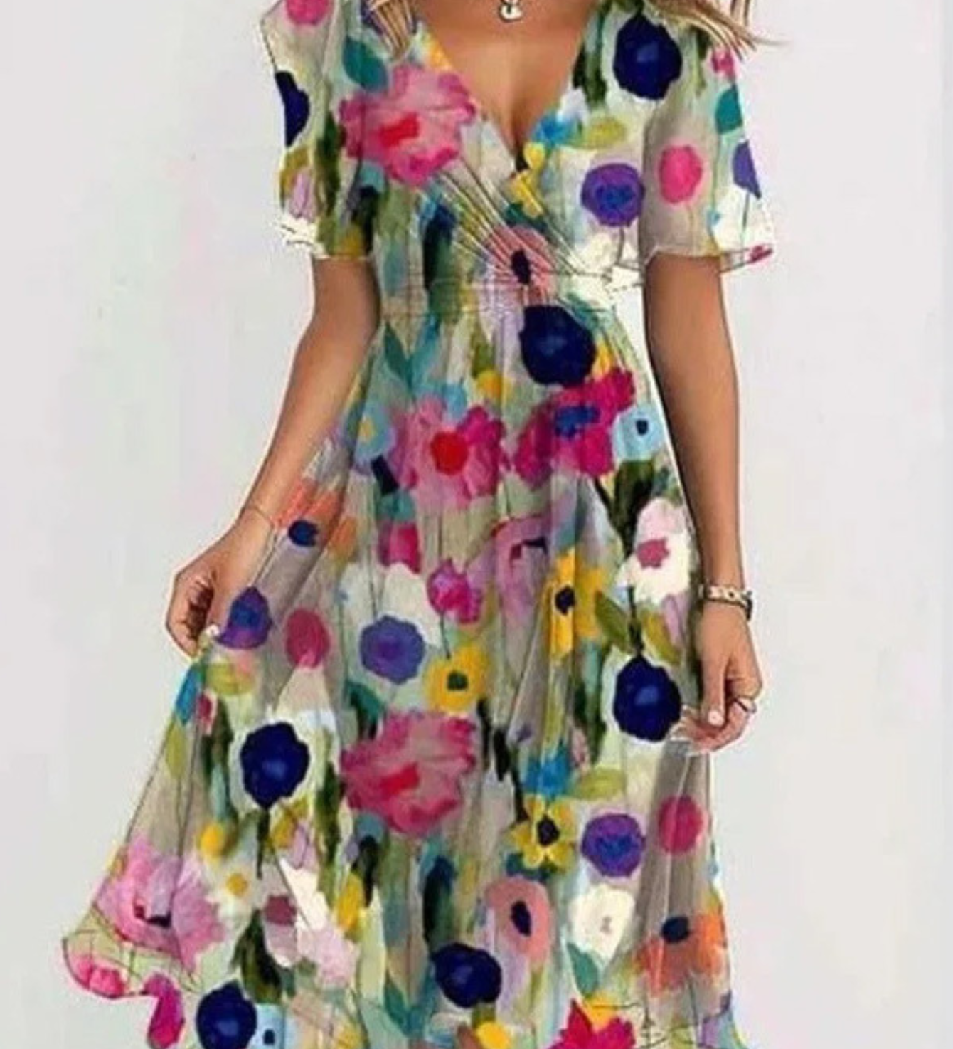 Matilda | Summer Dress With Belly Cover