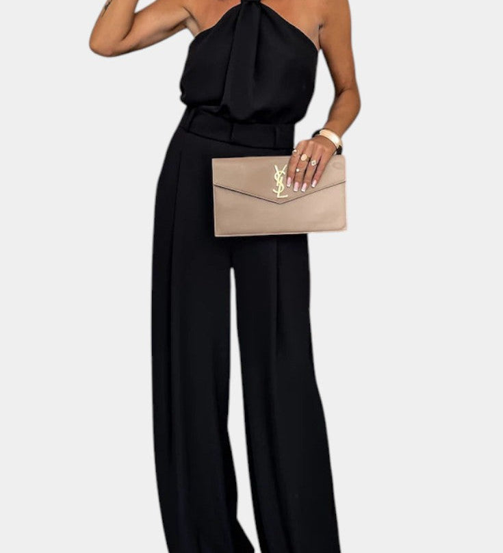 Sibyl Halter Ensemble with Flowing Silhouette