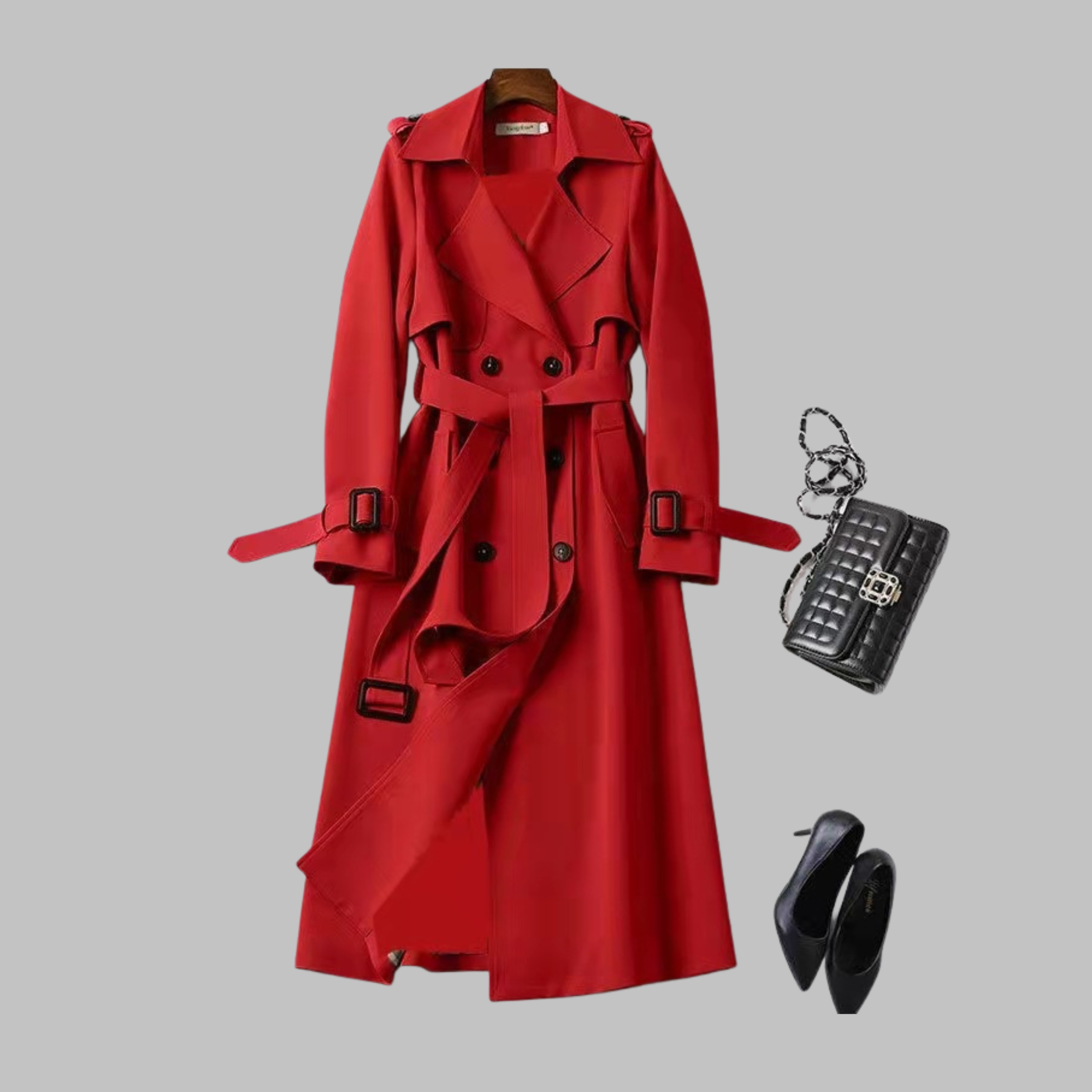 Tia | Elegant Knee-Length Loose Fit Coat
