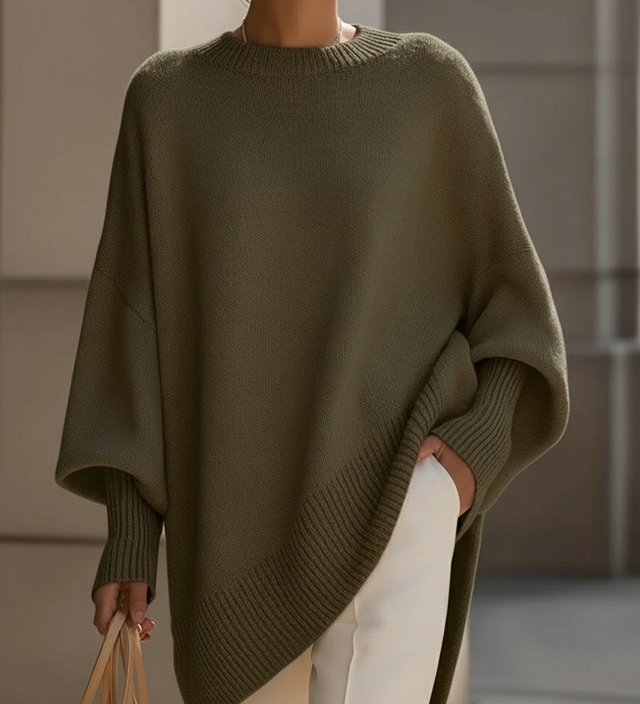 Rosemarie | Oversized Batwing-Sleeve Sweater