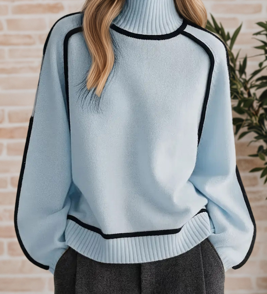 Donna | Elegant Mock-Neck Sweater