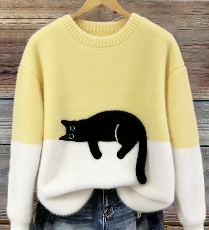 Chloé | Soft Cat Graphic Sweater