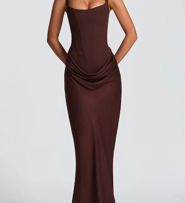 Leonor | Square Neck Maxi Dress