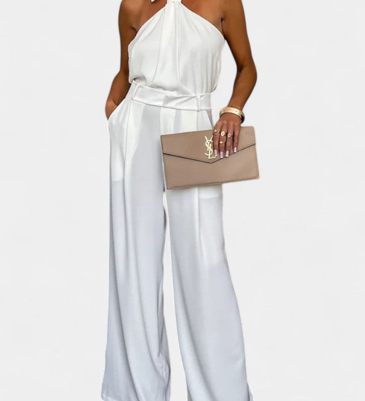 Sibyl Halter Ensemble with Flowing Silhouette