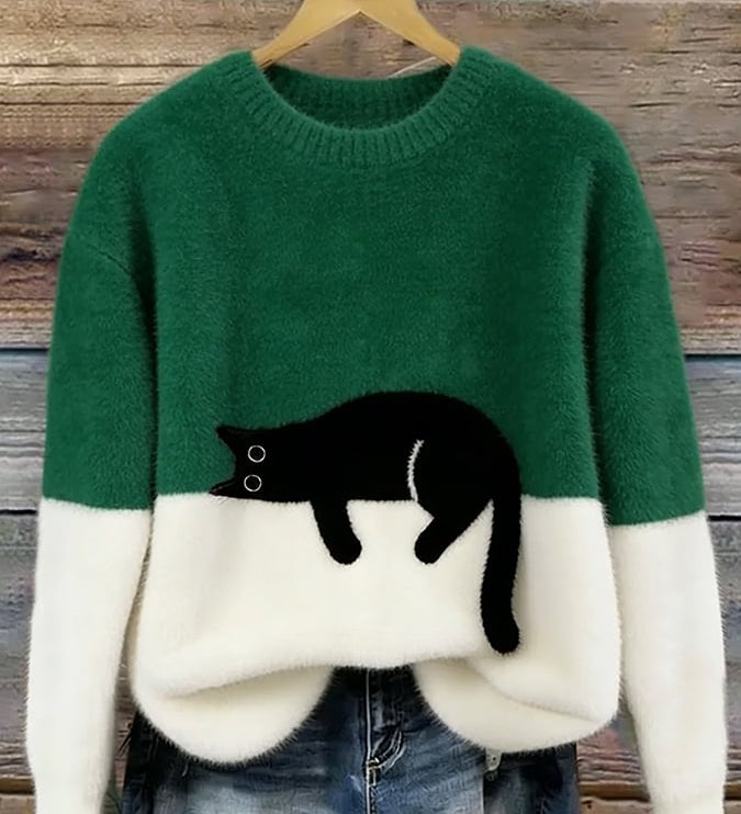 Chloé | Soft Cat Graphic Sweater