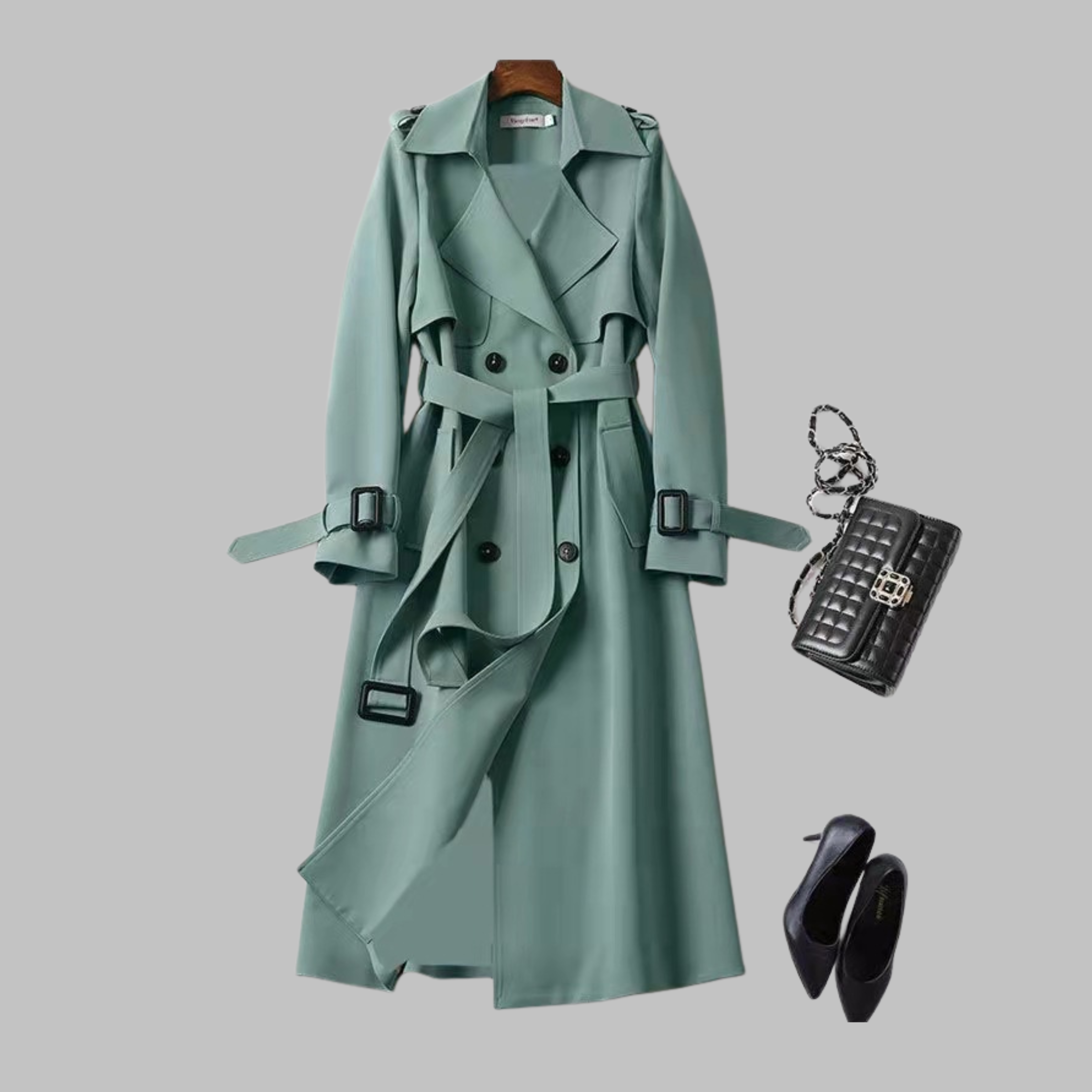 Tia | Elegant Knee-Length Loose Fit Coat