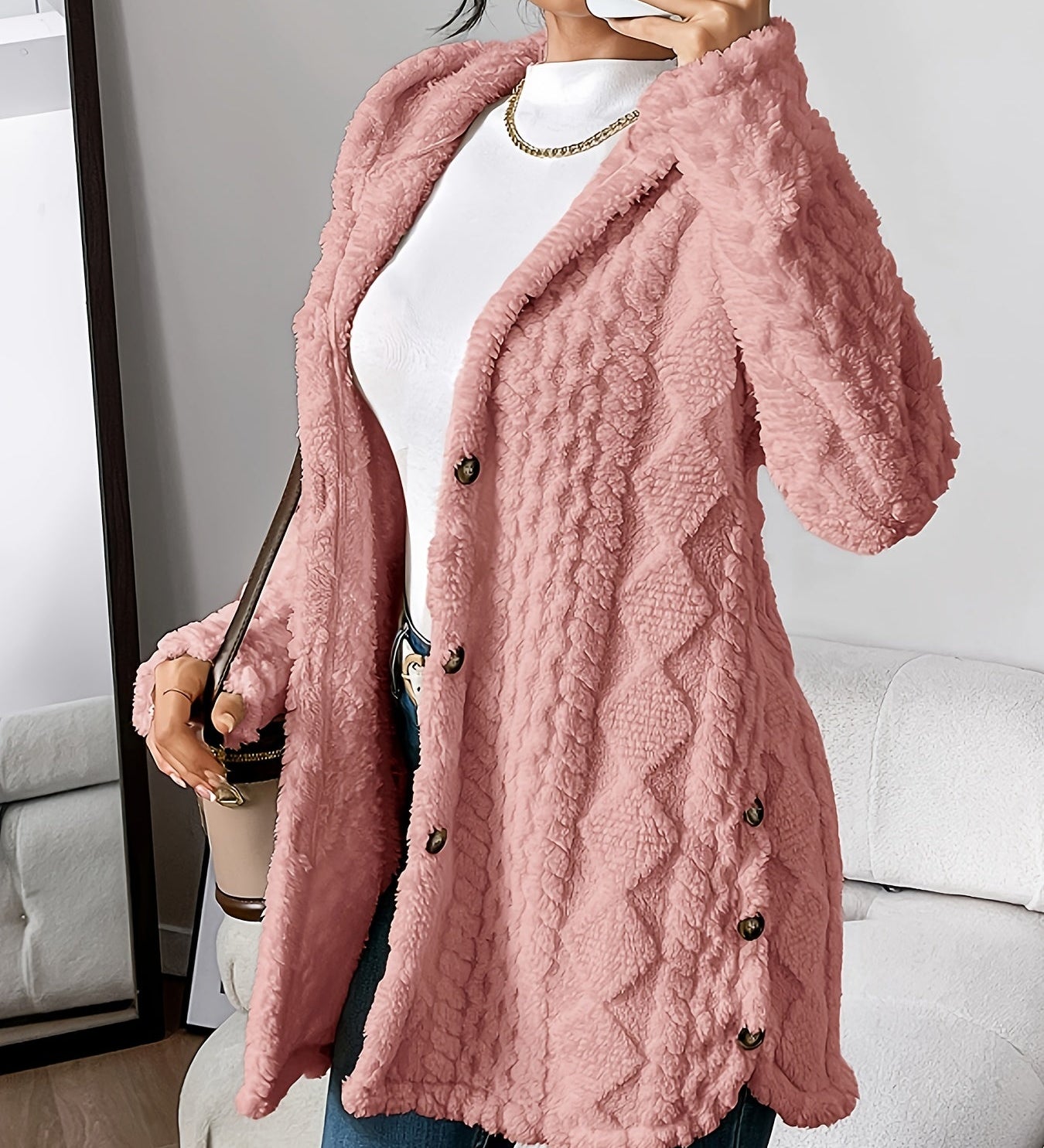 Danielle | Plush Hooded Jacket