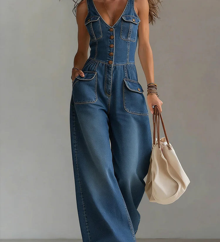 Sylvia | Casual Denim Overalls