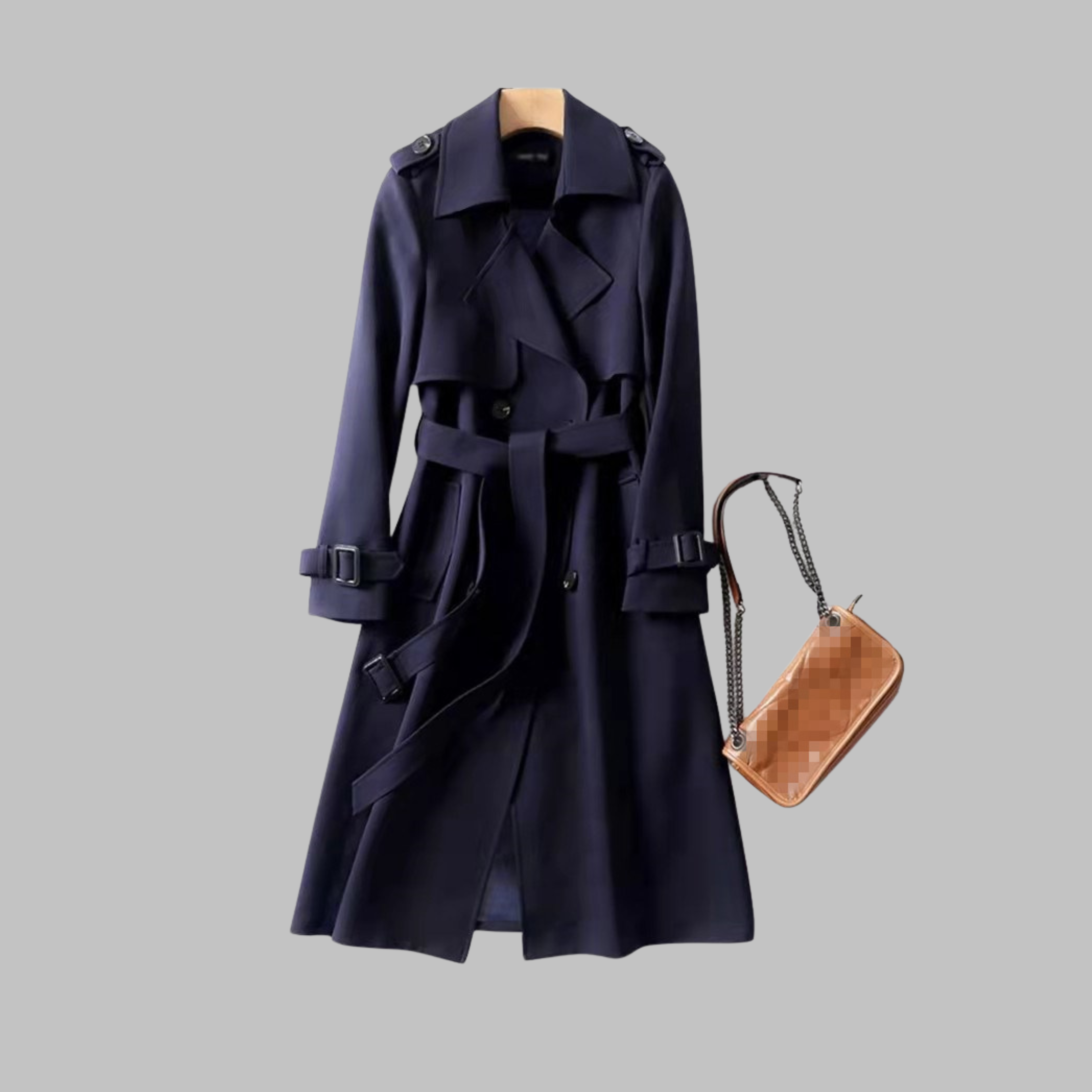 Tia | Elegant Knee-Length Loose Fit Coat