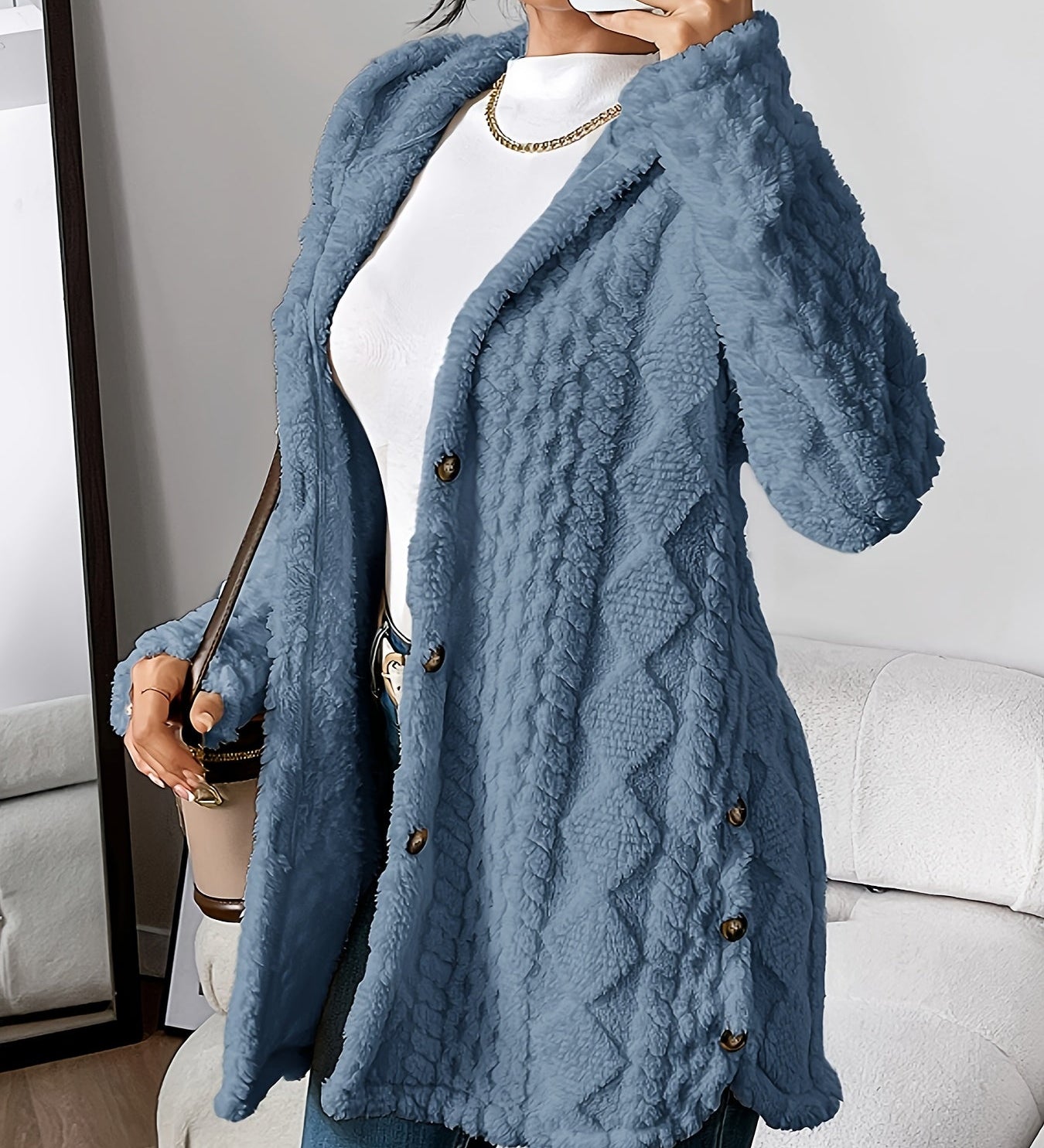 Danielle | Plush Hooded Jacket