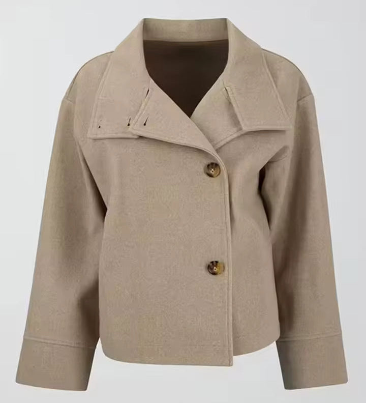 Ashley | Luxe Double-Breasted Short Coat