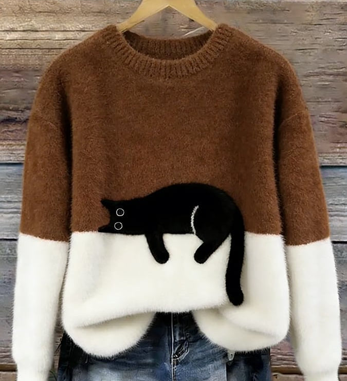 Chloé | Soft Cat Graphic Sweater