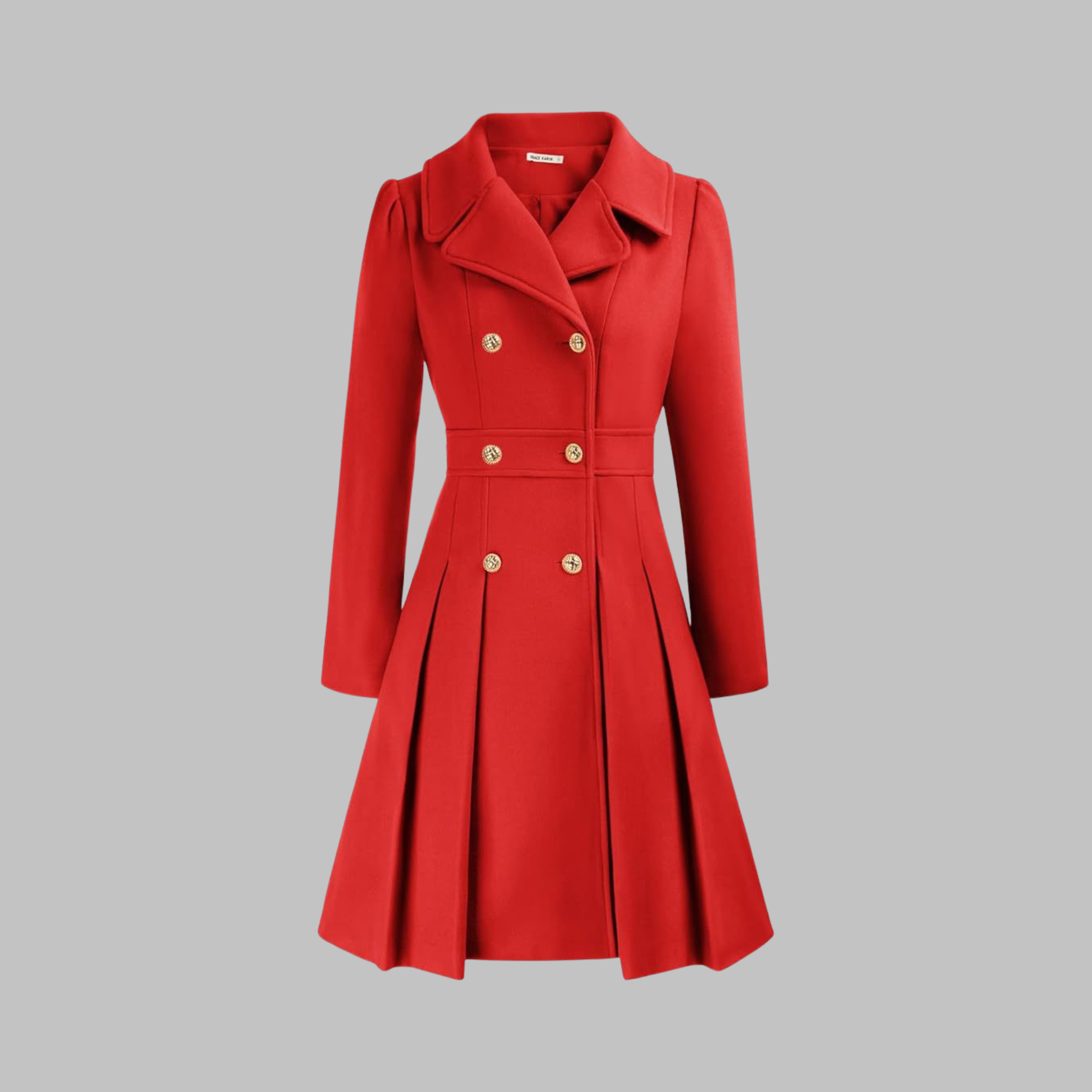 Dami | Elegant Double-Breasted Long-Sleeve Coat