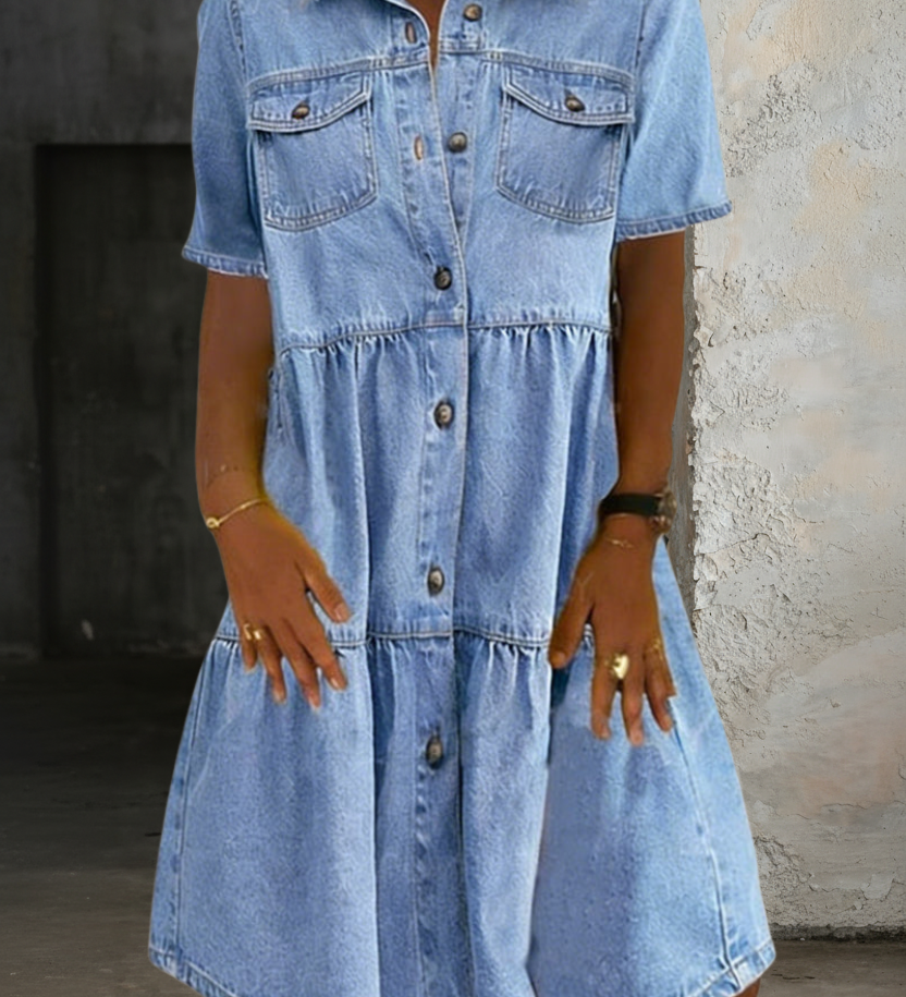 Sabrina | Casual Denim Dress