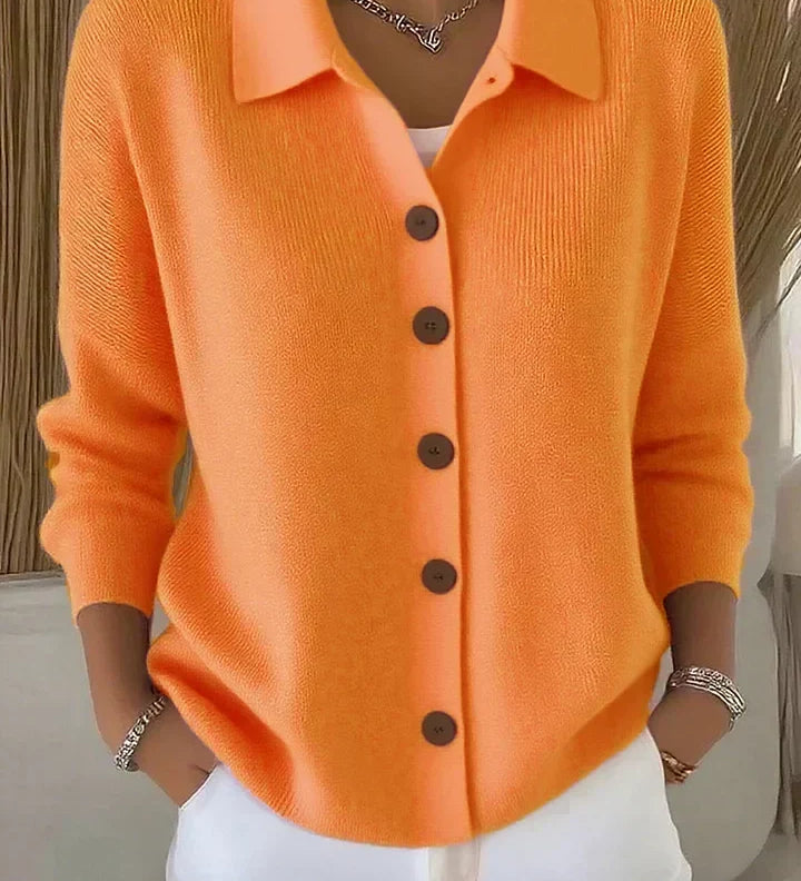 Josephine | Button-Front Collared Cardigan