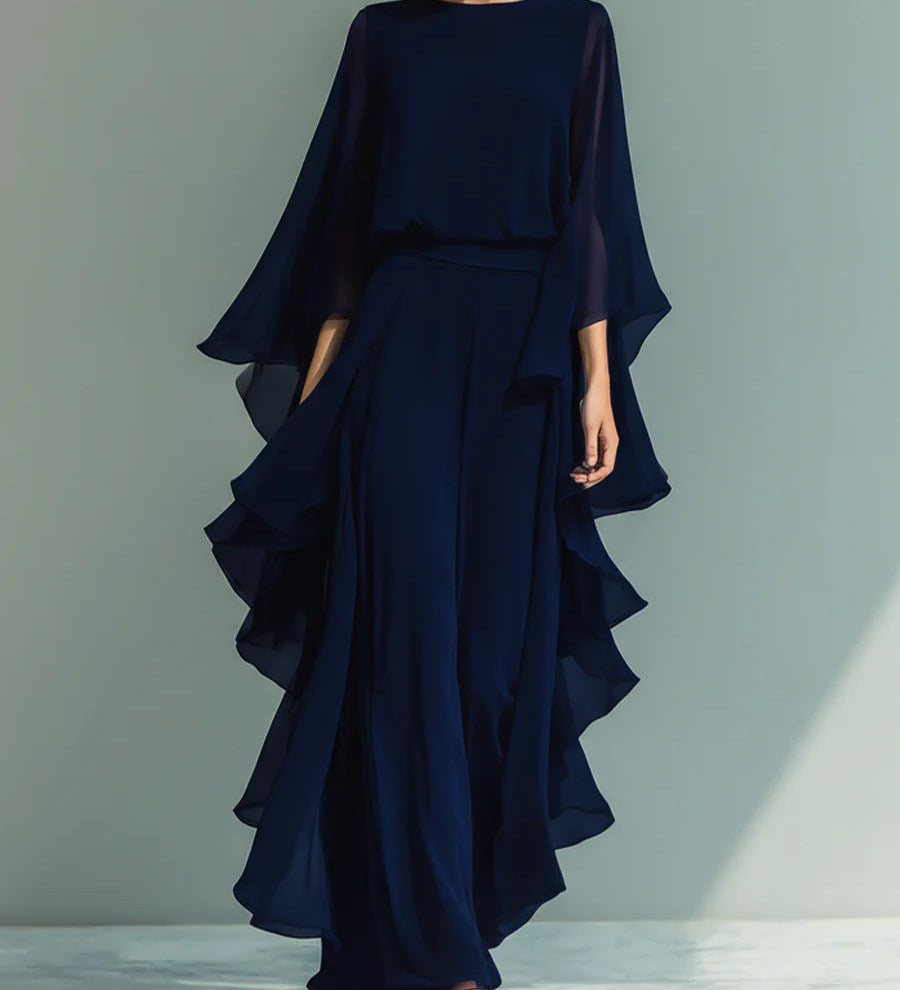 Aurelia | Elegant Flowing Evening Jumpsuit
