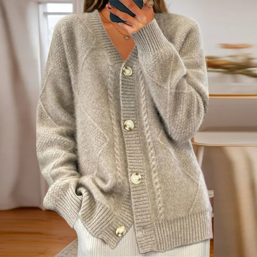 Allison | Ribbed Knit Cardigan