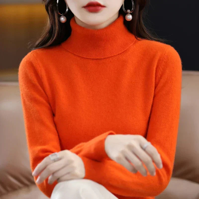 Amara | Cashmere Mock-Neck Sweater