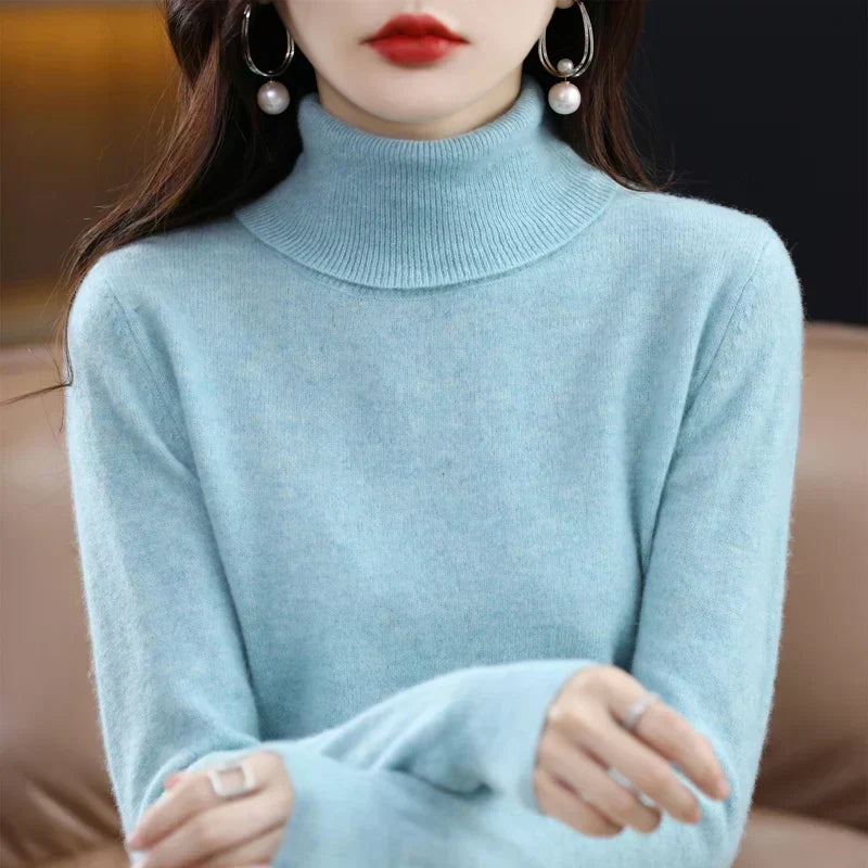 Amara | Cashmere Mock-Neck Sweater