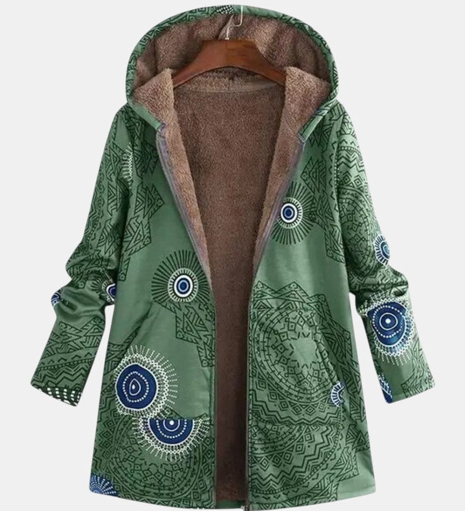 Scarlett | Aztec Sherpa Fleece Jacket