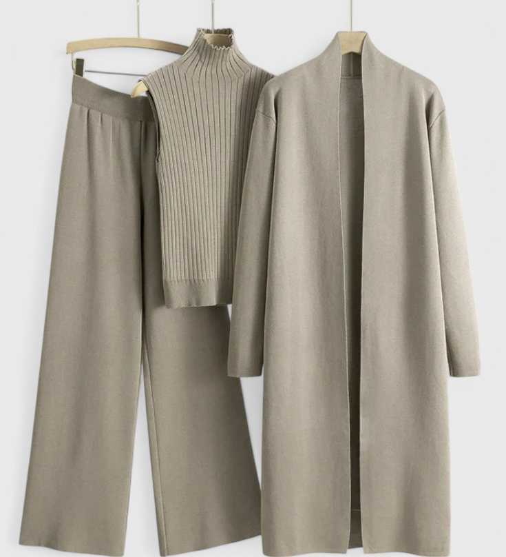 Mahalia 3-Piece Soft Knit Ensemble with Chic Design