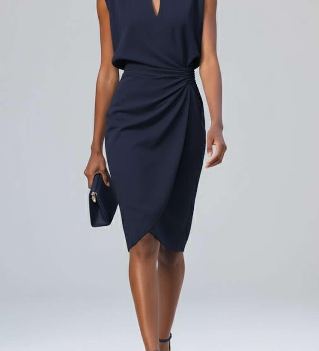 Eloise Draped Midi Dress