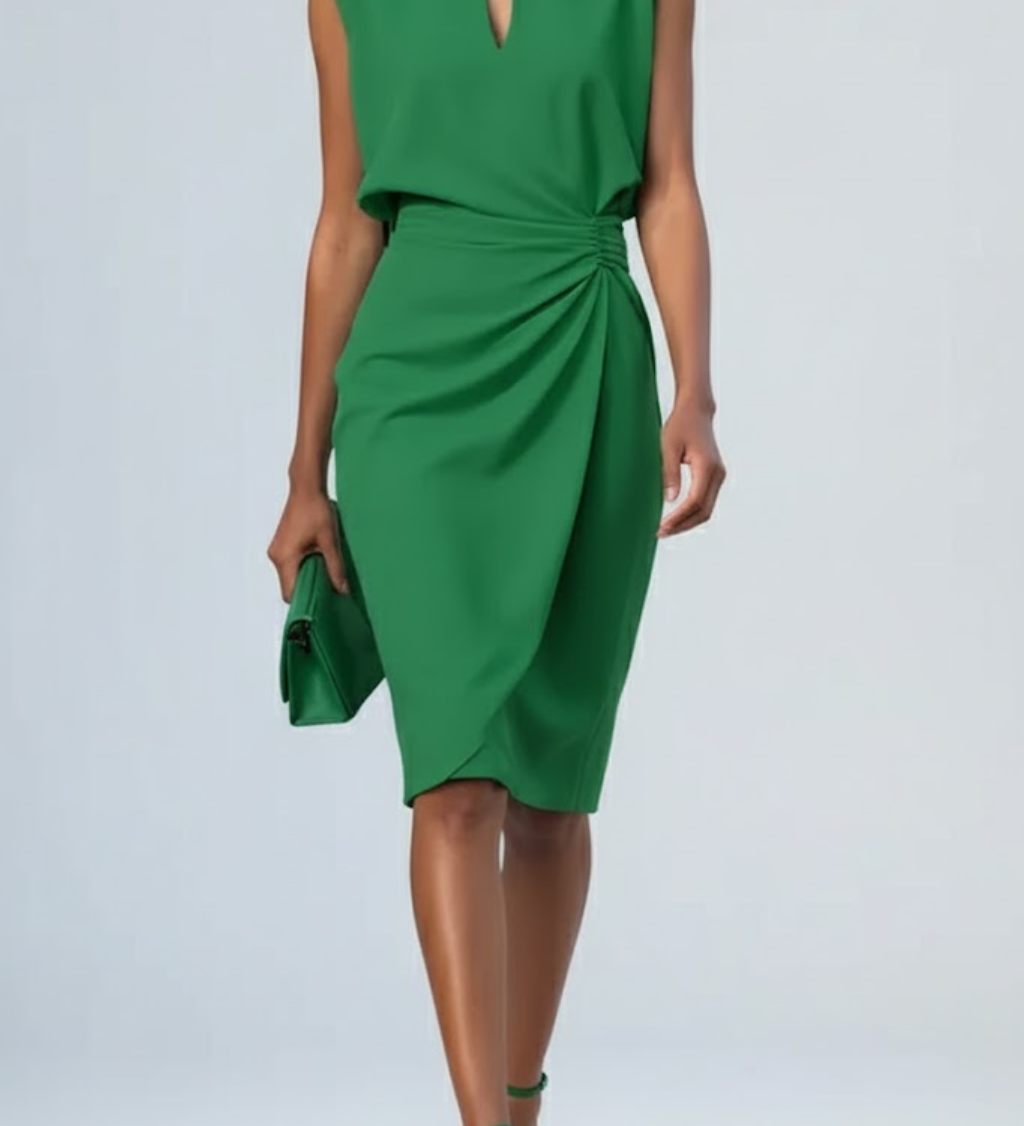 Eloise Draped Midi Dress