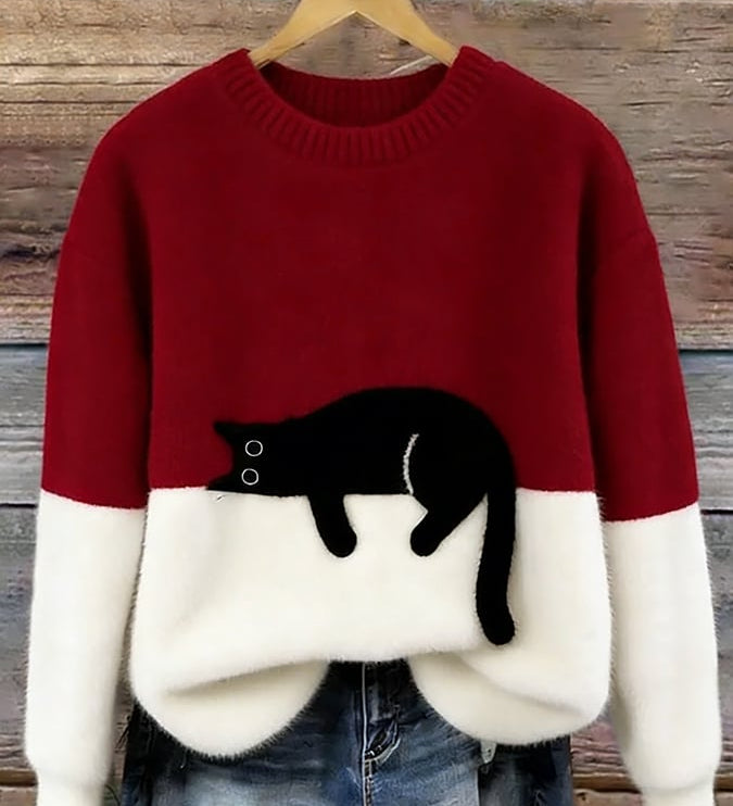 Chloé | Soft Cat Graphic Sweater