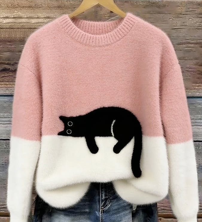 Chloé | Soft Cat Graphic Sweater