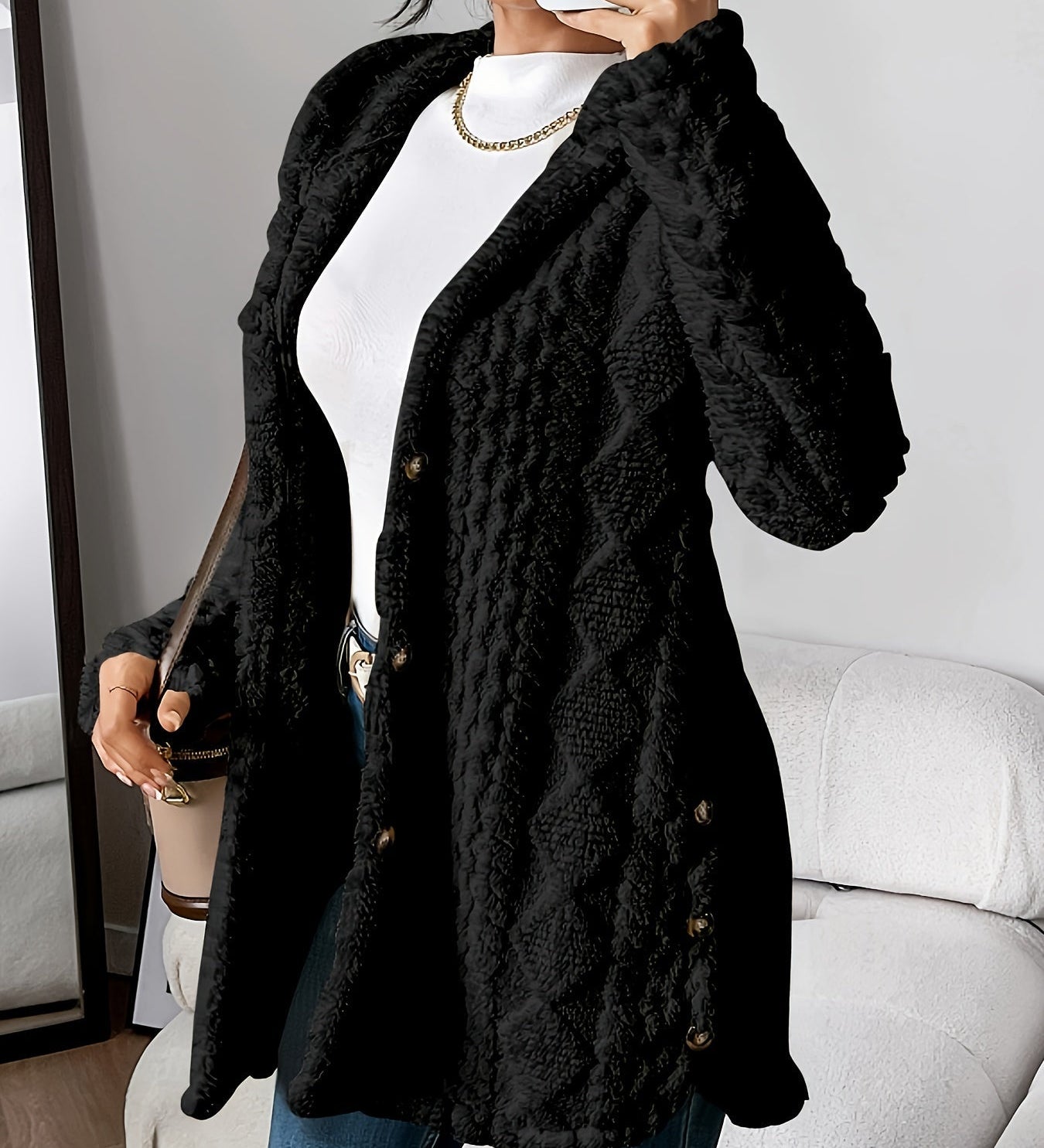 Danielle | Plush Hooded Jacket