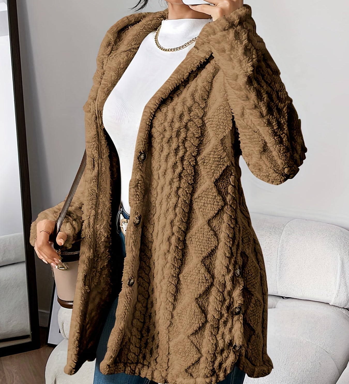 Danielle | Plush Hooded Jacket