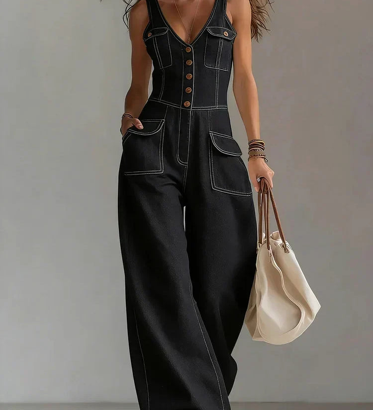 Sylvia | Casual Denim Overalls