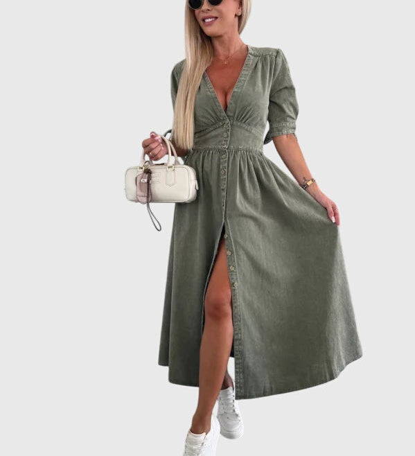 Sophia | Elegant Denim Dress