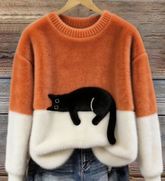 Chloé | Soft Cat Graphic Sweater