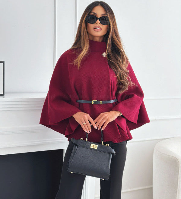 Kelsey | Belted Cape Coat