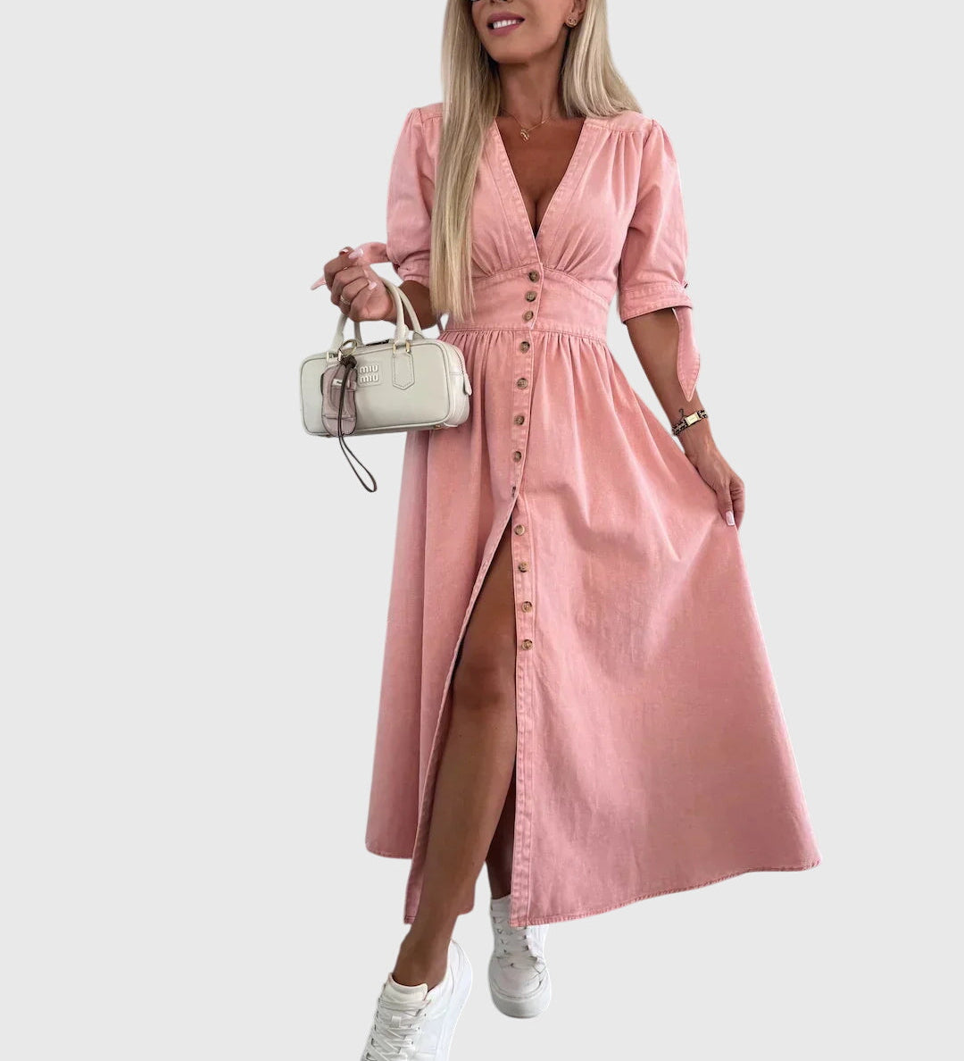 Sophia | Elegant Denim Dress