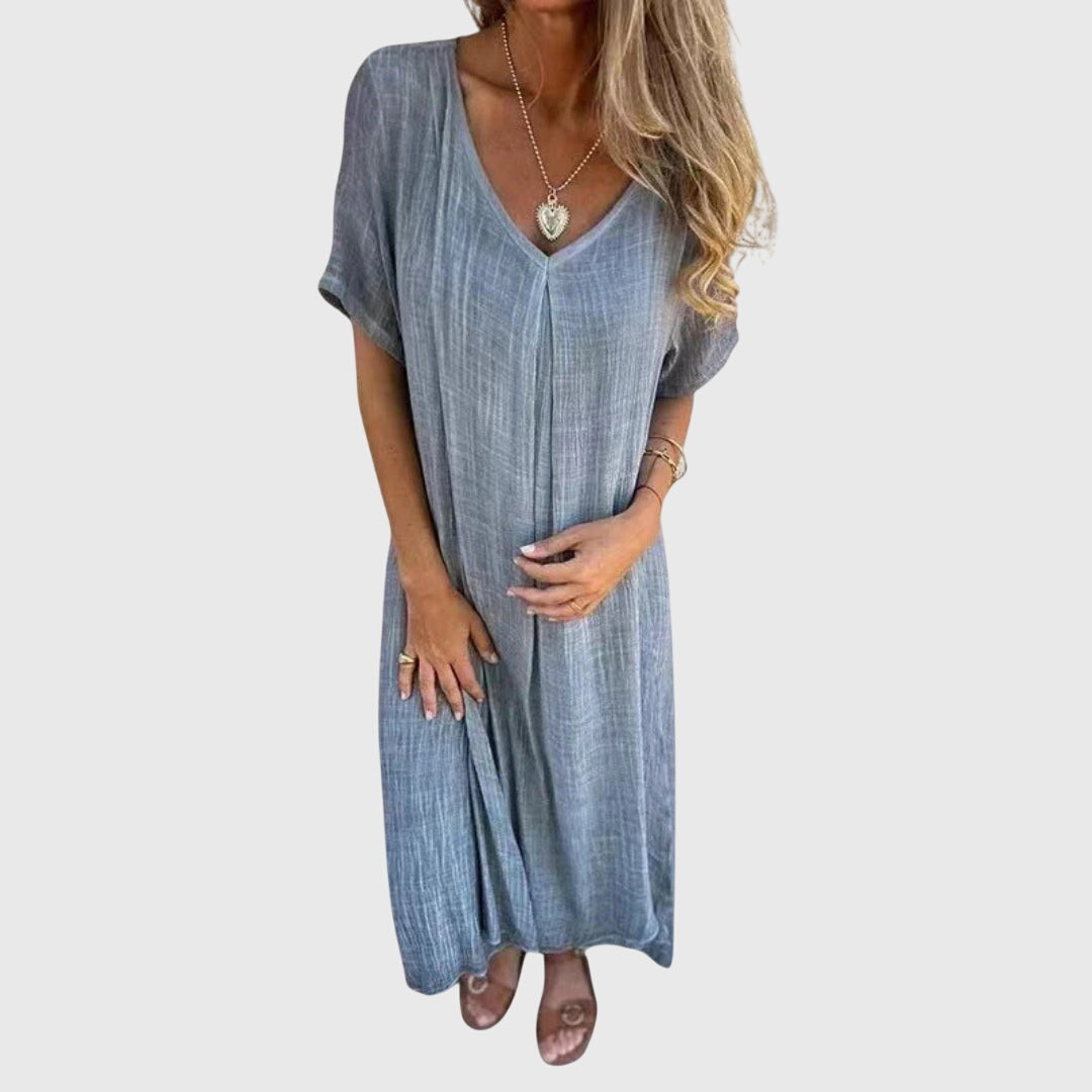 Fiona | Elegant Lightweight V-Neck Dress